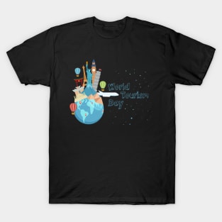 World Tourism Day - Love To Travel Across The World T-Shirt